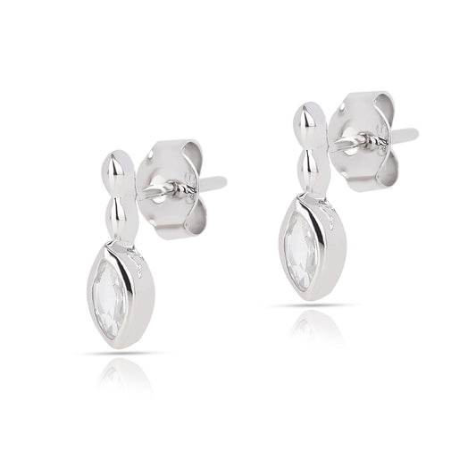 White Topaz Set - Earring, Pendant, Ring
