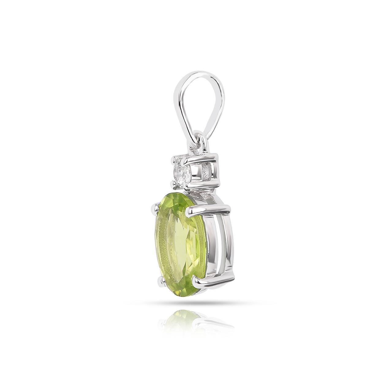Peridot, Natural Zircon 2 - Pendant