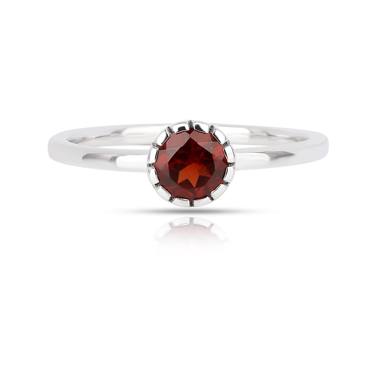 Red Garnet 1 Set - Earring, Pendant, Ring