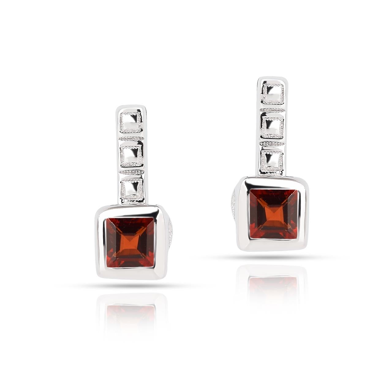 Red Garnet 2 - Earring