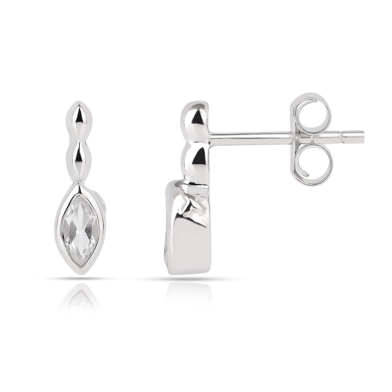White Topaz Set - Earring, Pendant, Ring