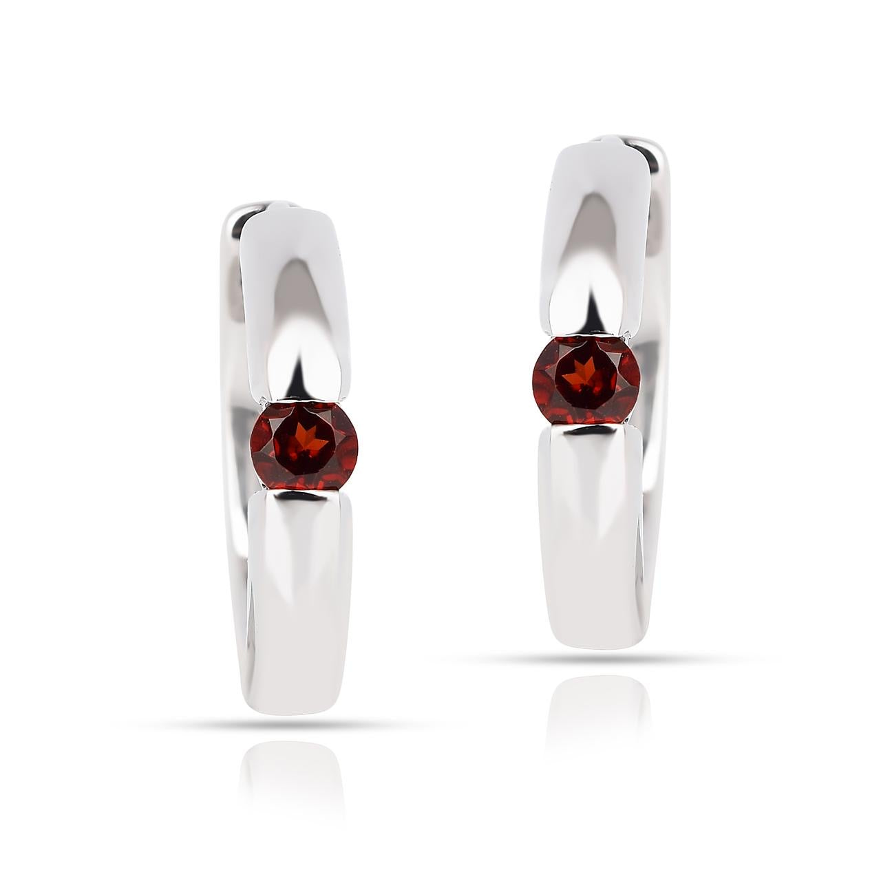Red Garnet 4 - Earring