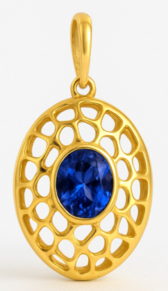 Tanzanite - Pendant without chain 2