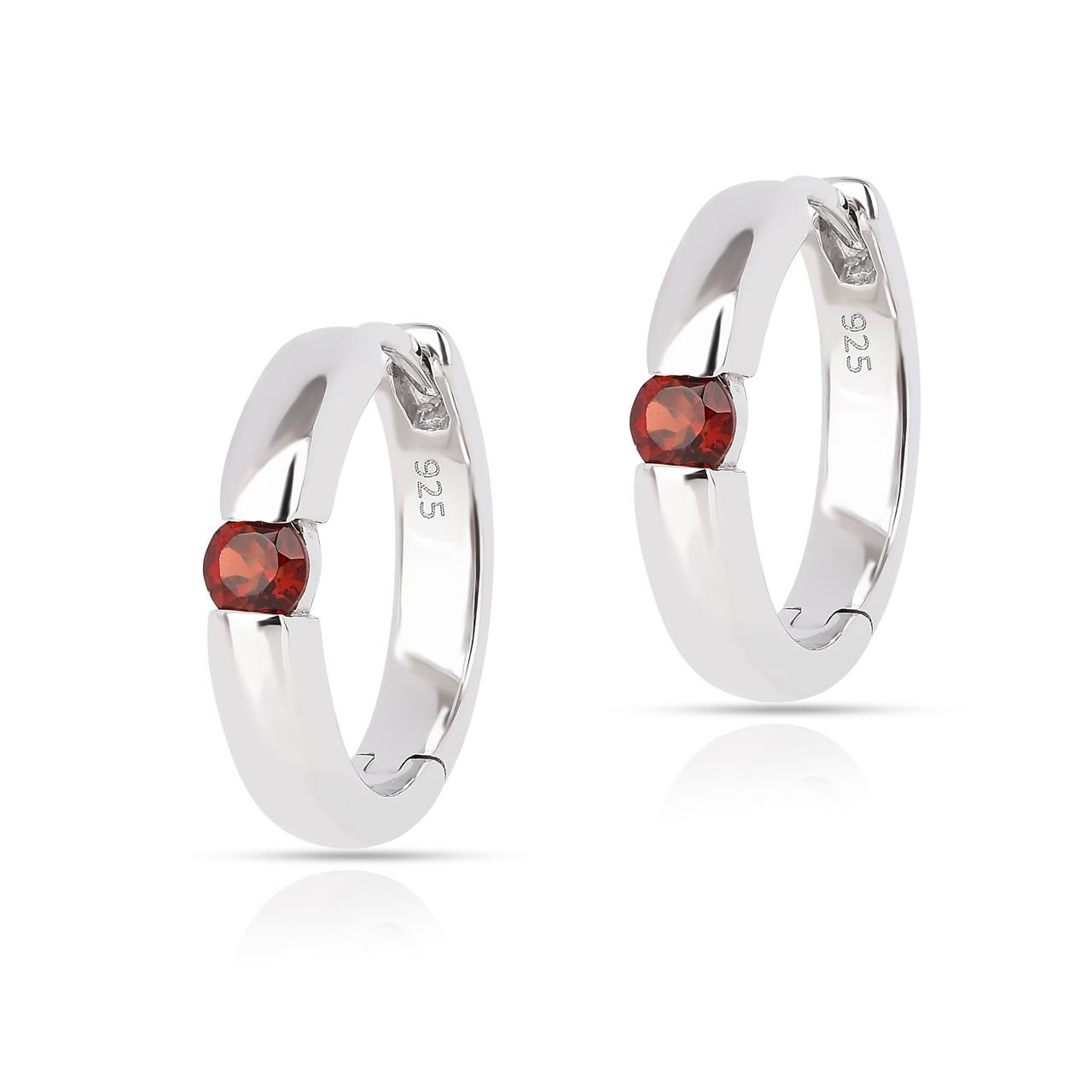 Red Garnet 4 - Earring