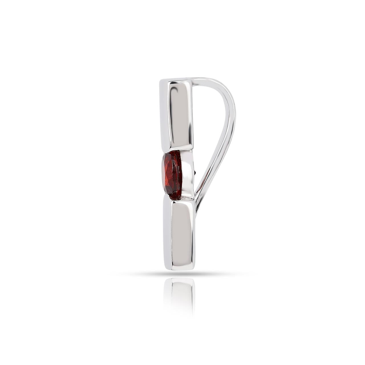 Red Garnet 4 Set - Earring, Pendant, Ring