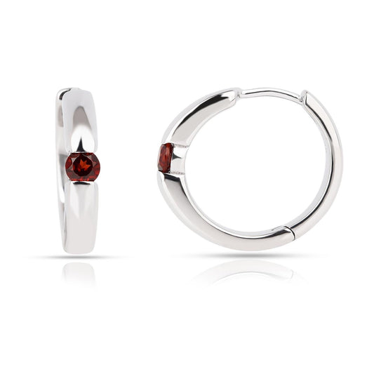 Red Garnet 4 - Earring