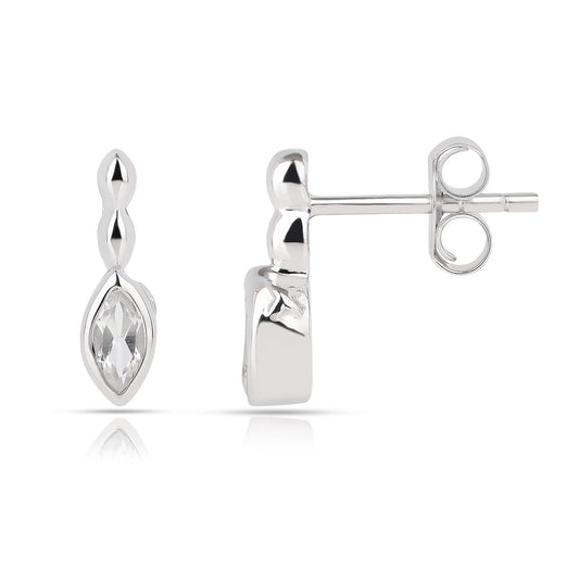 White Topaz - Earring