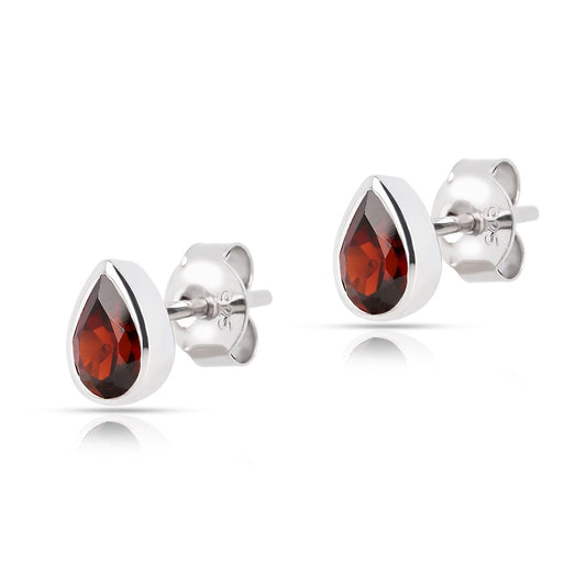 Red Garnet 3 Set - Earring, Pendant, Ring