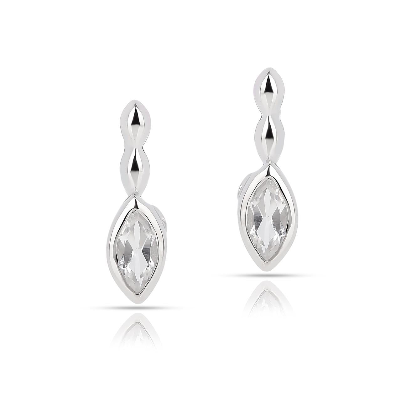 White Topaz - Earring