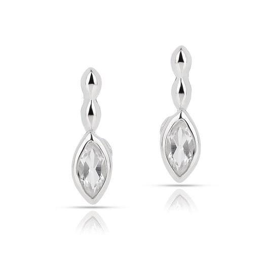 White Topaz - Earring