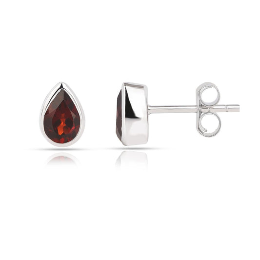 Red Garnet 3 - Earring