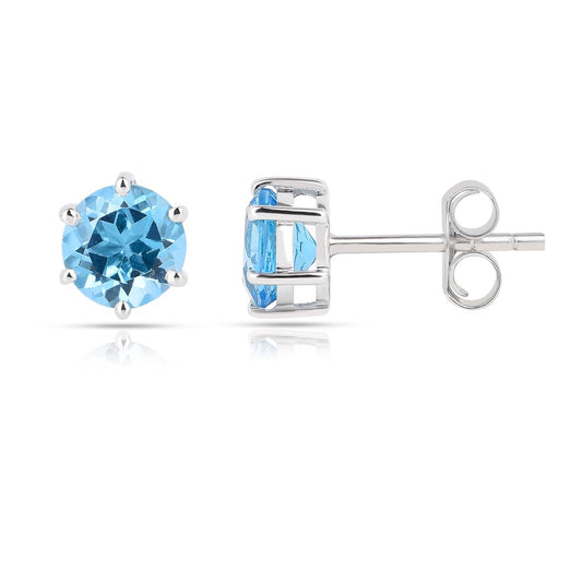 Swiss Blue Topaz 2 - Earring