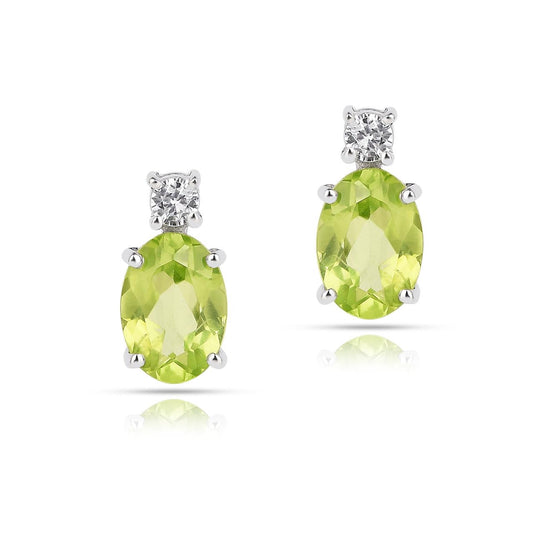Peridot, Natural Zircon 2 Set - Earring, Pendant, Ring