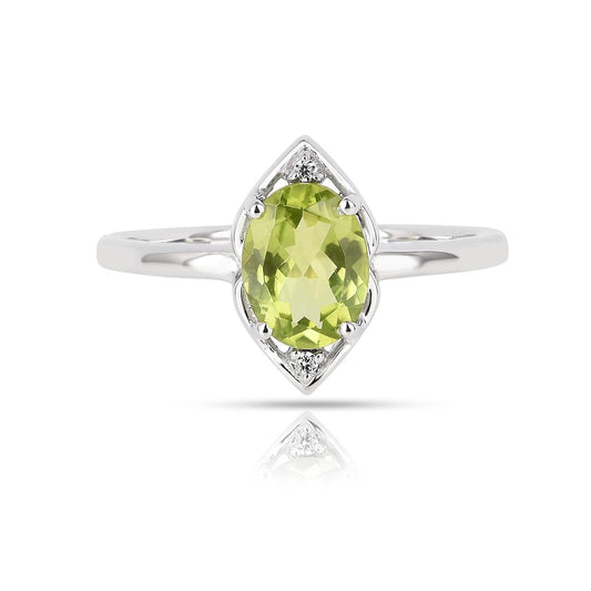Peridot, Natural Zircon 1 - Ring