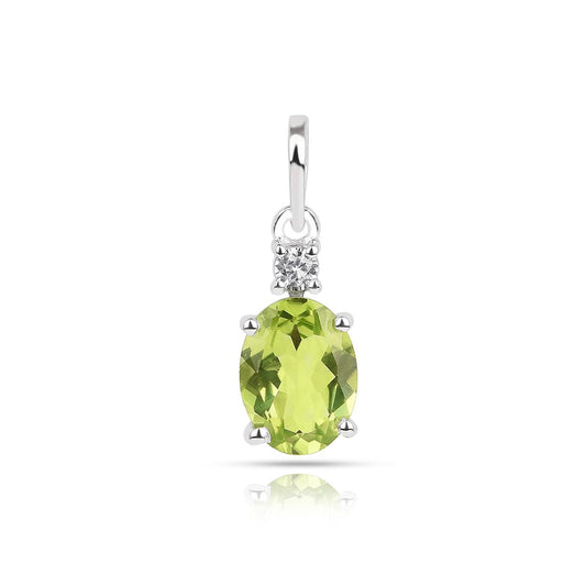 Peridot, Natural Zircon 2 - Pendant