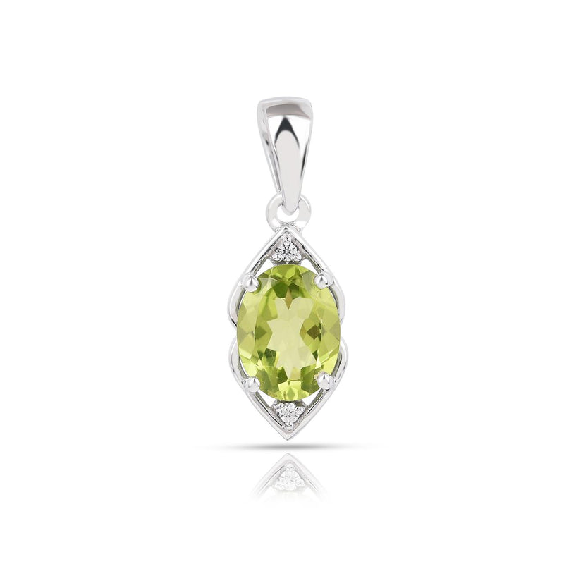 Peridot, Natural Zircon 1 - Pendant