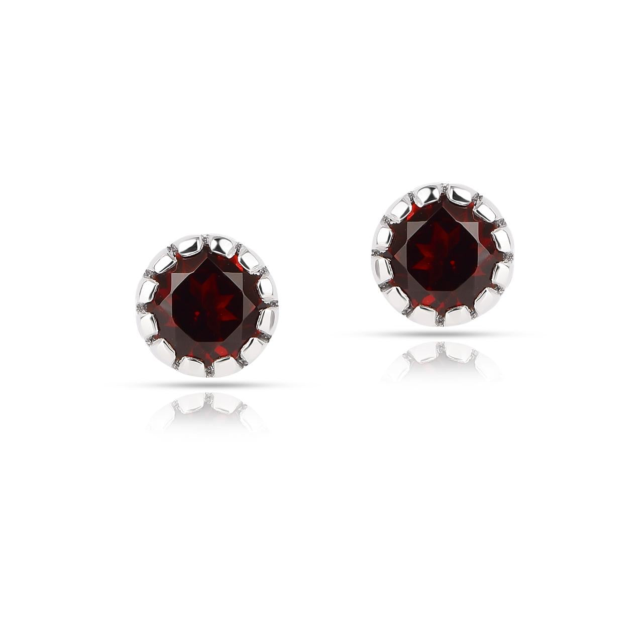 Red Garnet 1 Set - Earring, Pendant, Ring