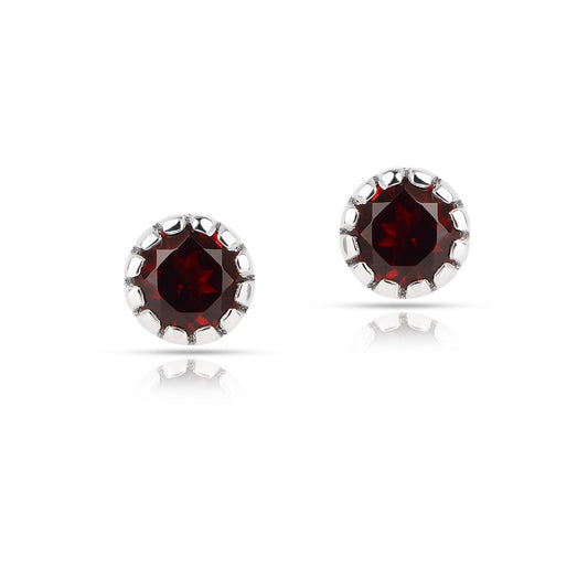 Red Garnet 1 Set - Earring, Pendant, Ring